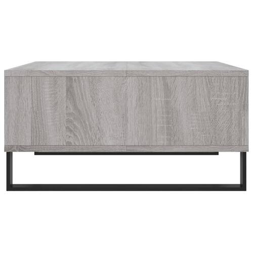 Sofabord 60x60x30 cm konstrueret træ grå sonoma-eg