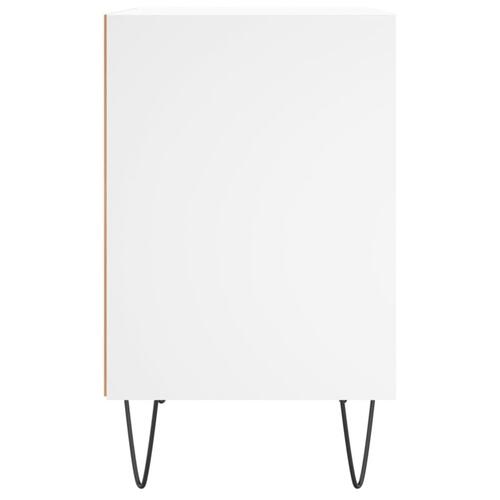 Sengeborde 2 stk. 40x30x50 cm konstrueret træ hvid