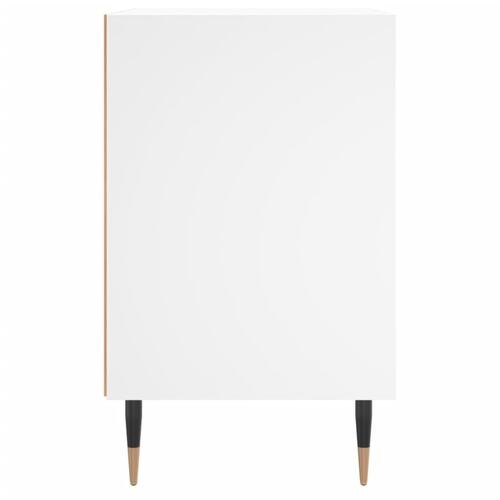 Sengeborde 2 stk. 40x30x50 cm konstrueret træ hvid
