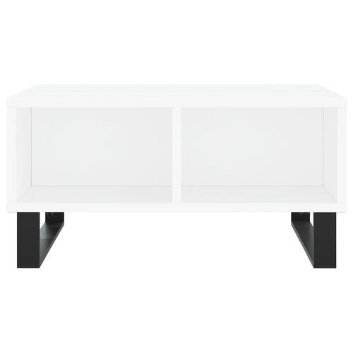Sofabord 60x60x30 cm konstrueret træ hvid