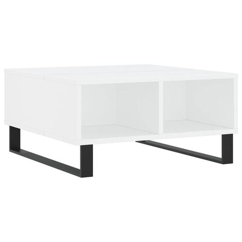 Sofabord 60x60x30 cm konstrueret træ hvid