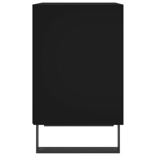 Sengebord 40x30x50 cm konstrueret træ sort