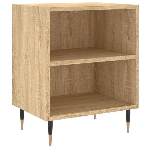 Sengeborde 2 stk. 40x30x50 cm konstrueret træ sonoma-eg