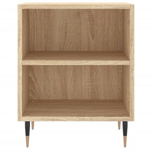 Sengeborde 2 stk. 40x30x50 cm konstrueret træ sonoma-eg