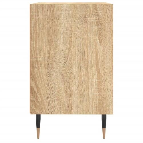 Sengeborde 2 stk. 40x30x50 cm konstrueret træ sonoma-eg