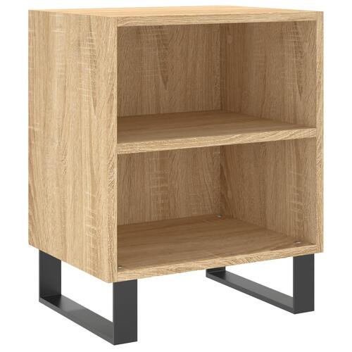 Sengeborde 2 stk. 40x30x50 cm konstrueret træ sonoma-eg