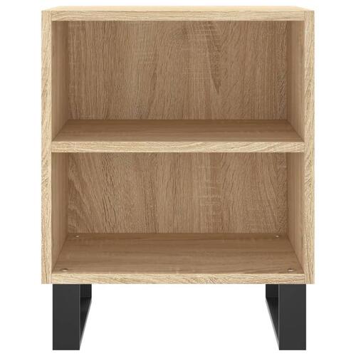 Sengeborde 2 stk. 40x30x50 cm konstrueret træ sonoma-eg