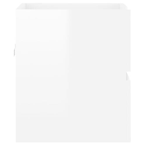 Skab til håndvask 41x38,5x45 cm konstrueret træ hvid højglans
