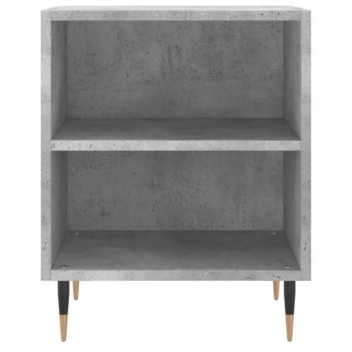 Sengeborde 2 stk. 40x30x50 cm konstrueret træ betongrå