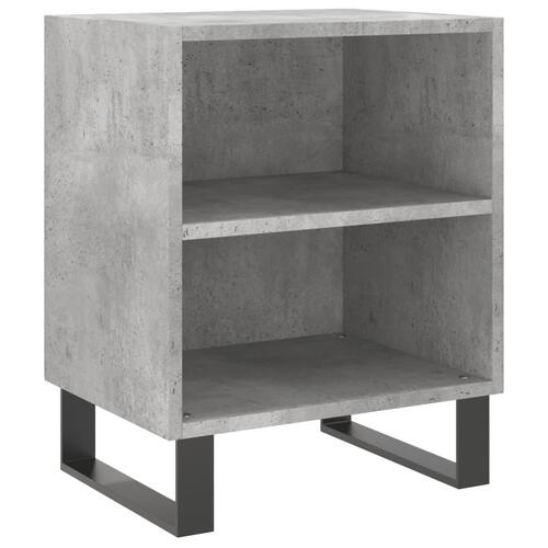 Sengeborde 2 stk. 40x30x50 cm konstrueret træ betongrå
