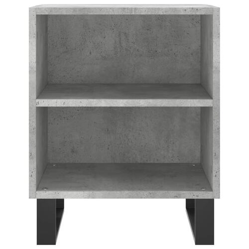 Sengeborde 2 stk. 40x30x50 cm konstrueret træ betongrå