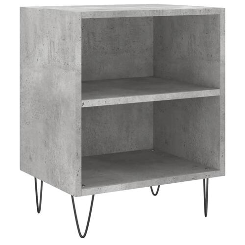 Sengebord 40x30x50 cm konstrueret træ betongrå