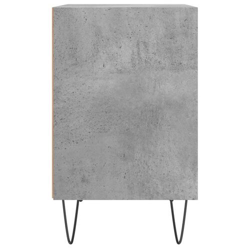 Sengebord 40x30x50 cm konstrueret træ betongrå