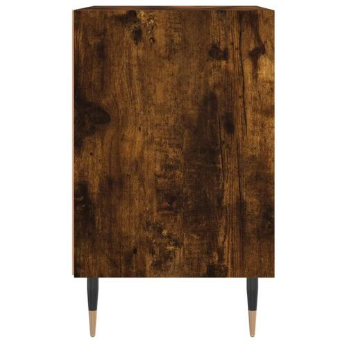 Sengeborde 2 stk. 40x30x50 cm konstrueret træ røget egetræ