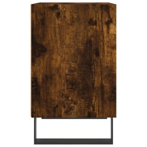 Sengeborde 2 stk. 40x30x50 cm konstrueret træ røget egetræ