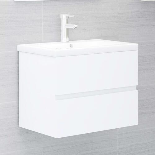 Skab til håndvask 60x38,5x45 cm konstrueret træ hvid