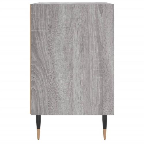 Sengeborde 2 stk. 40x30x50 cm konstrueret træ grå sonoma-eg