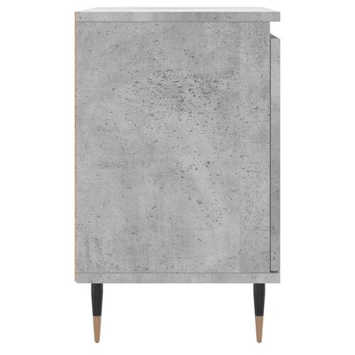 Sengeborde 2 stk. 40x30x50 cm konstrueret træ betongrå