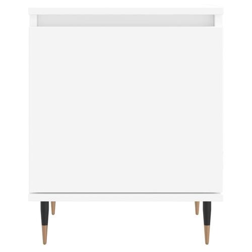 Sengeborde 2 stk. 40x30x50 cm konstrueret træ hvid