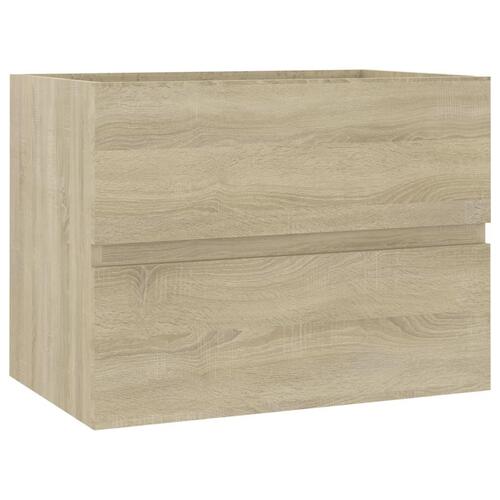 Skab til håndvask 60x38,5x45 cm konstrueret træ sonoma-eg