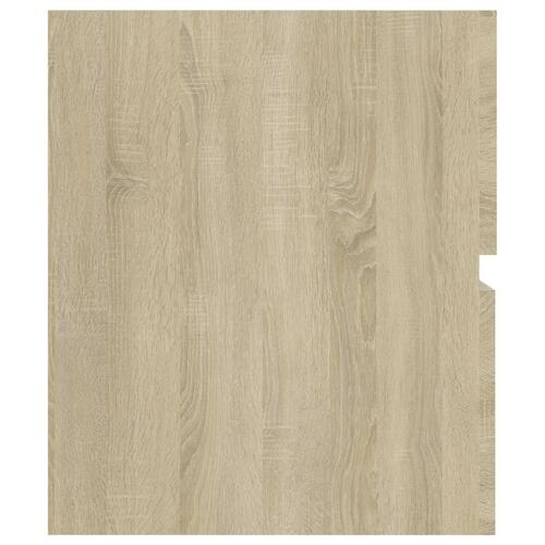Skab til håndvask 60x38,5x45 cm konstrueret træ sonoma-eg