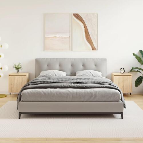 Sengeborde 2 stk. 40x30x50 cm konstrueret træ sonoma-eg