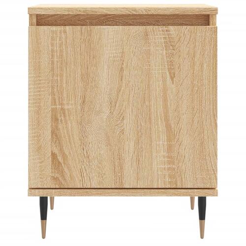 Sengeborde 2 stk. 40x30x50 cm konstrueret træ sonoma-eg