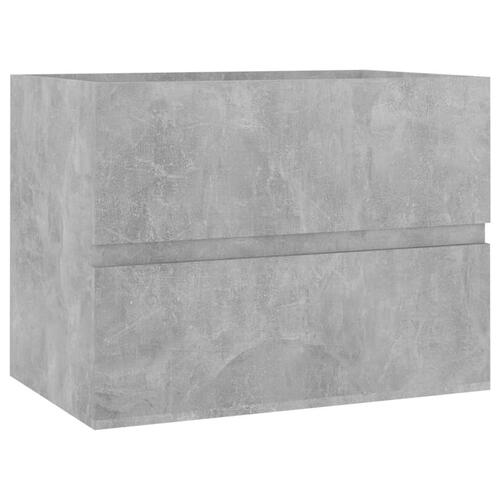 Skab til håndvask 60x38,5x45 cm konstrueret træ betongrå