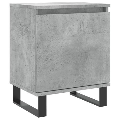 Sengebord 40x30x50 cm konstrueret træ betongrå