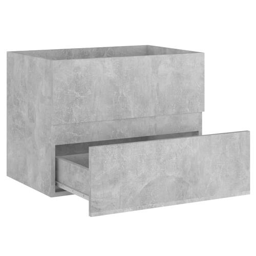 Skab til håndvask 60x38,5x45 cm konstrueret træ betongrå