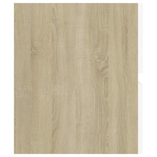 Vaskeskab 60x38,5x45 cm spånplade hvid og sonoma-eg