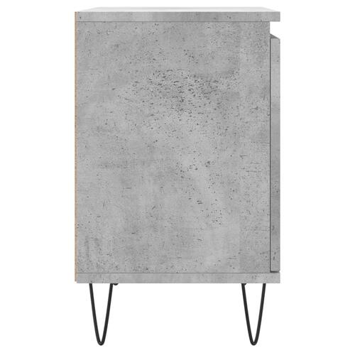 Sengeborde 2 stk. 40x30x50 cm konstrueret træ betongrå
