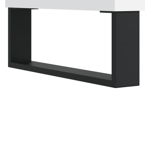 Sengeborde 2 stk. 40x30x50 cm konstrueret træ hvid
