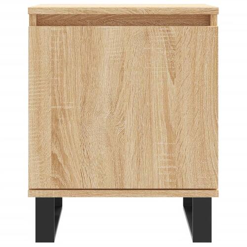 Sengeborde 2 stk. 40x30x50 cm konstrueret træ sonoma-eg