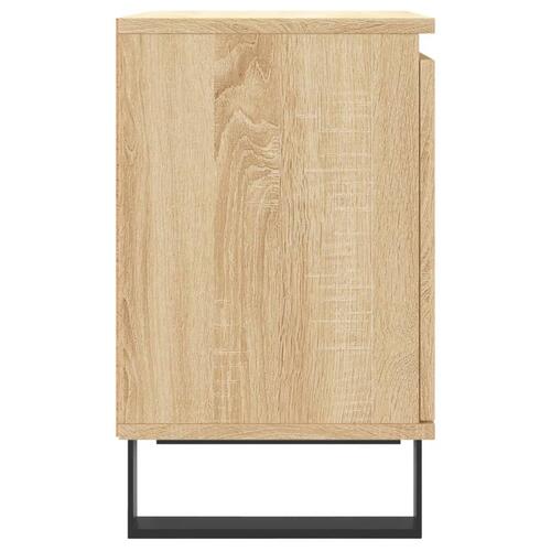 Sengeborde 2 stk. 40x30x50 cm konstrueret træ sonoma-eg