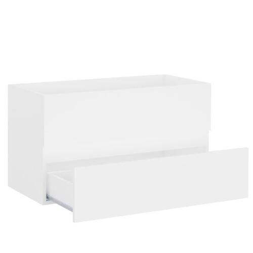 Skab til håndvask 80x38,5x45 cm konstrueret træ hvid