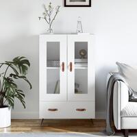 Skab 69,5x31x115 cm konstrueret træ hvid