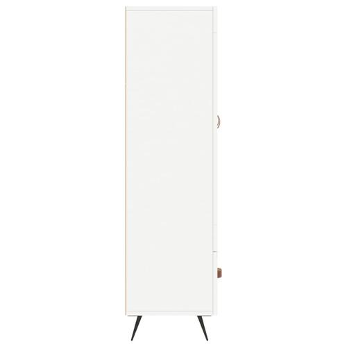 Skab 69,5x31x115 cm konstrueret træ hvid