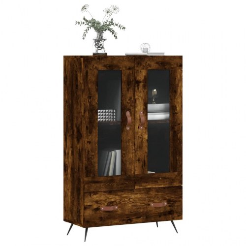 Skab 69,5×31×115 cm i konstrueret træ - røget sonoma-eg