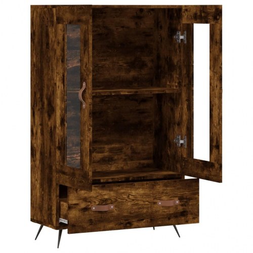 Skab 69,5×31×115 cm i konstrueret træ - røget sonoma-eg