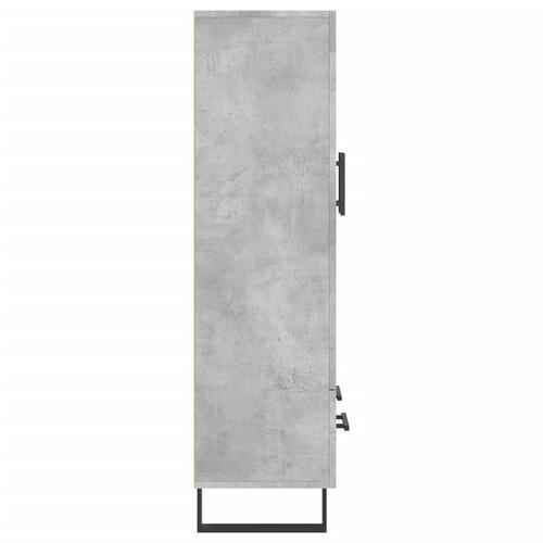 Skab 69,5x31x115 cm konstrueret træ betongrå