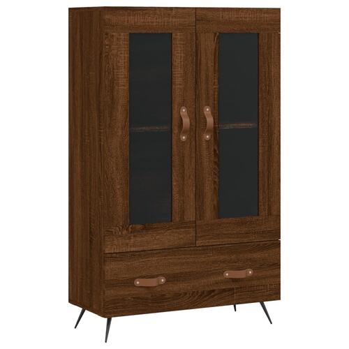 Skab 69,5x31x115 cm konstrueret træ brun sonoma-eg