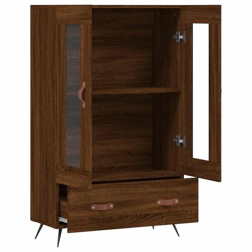Skab 69,5x31x115 cm konstrueret træ brun sonoma-eg