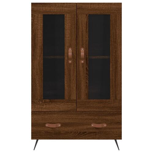 Skab 69,5x31x115 cm konstrueret træ brun sonoma-eg