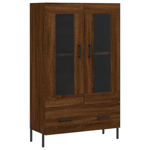 Skab 69,5x31x115 cm konstrueret træ brun sonoma-eg