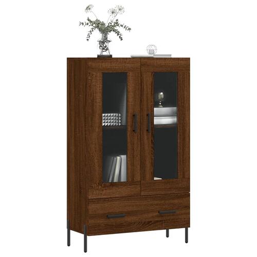 Skab 69,5x31x115 cm konstrueret træ brun sonoma-eg