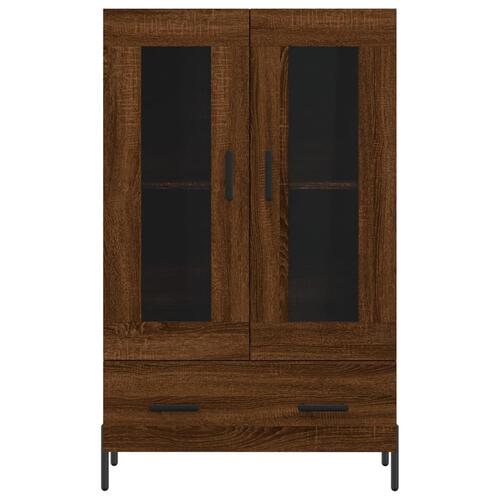 Skab 69,5x31x115 cm konstrueret træ brun sonoma-eg