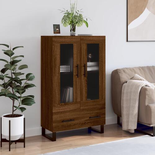 Skab 69,5x31x115 cm konstrueret træ brun sonoma-eg
