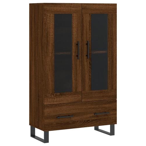 Skab 69,5x31x115 cm konstrueret træ brun sonoma-eg