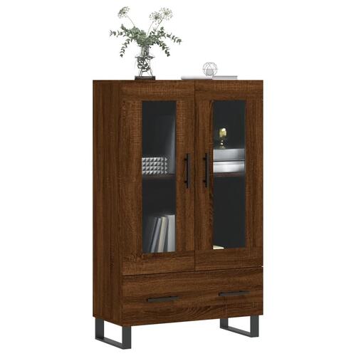 Skab 69,5x31x115 cm konstrueret træ brun sonoma-eg